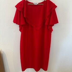 Blair Vibrant Red Midi Dress